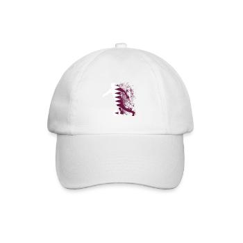 Coupe du monde de l’équipe nationale du Qatar - Casquette classique - blanc/blanc - Devant