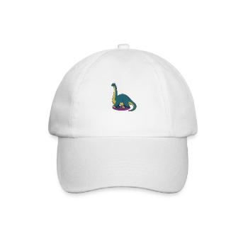 Dessin animé Apatosaurus - Casquette classique - blanc/blanc - Devant