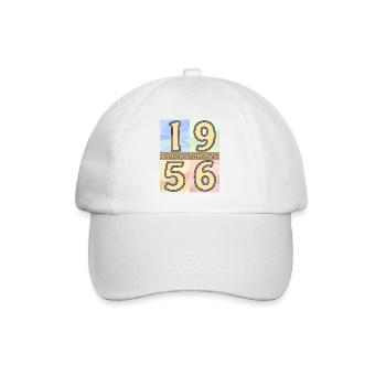 BIRTHDAY YEAR 1956 - Baseball Cap - white/white - Front