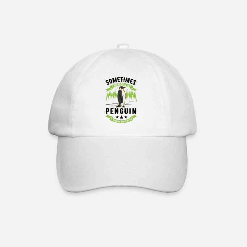 Penguin Penguin Emperor Penguin - Baseball Cap - white/white