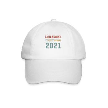 Légendaire Depuis Octobre 2021 Anniversaire - Casquette classique - blanc/blanc - Devant