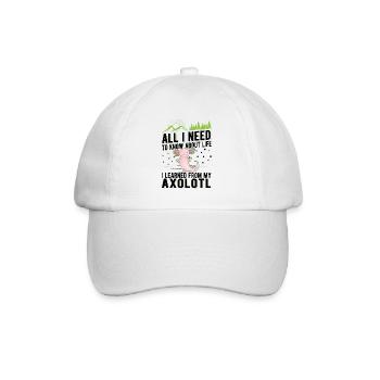 Axolotl Cadeau Amphibien à queue - Casquette classique - blanc/blanc - Devant