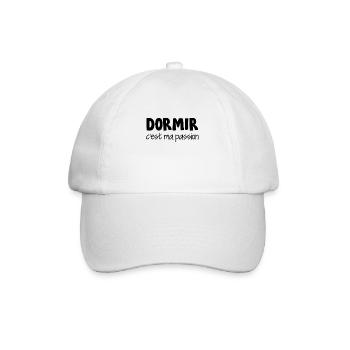 dormir / dormeur / sommeil / paresse - Casquette classique - blanc/blanc - Devant
