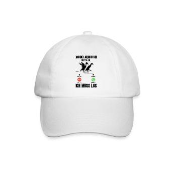 Mes canards qui courent appellent Je dois aller bouteille canard - Casquette classique - blanc/blanc - Devant