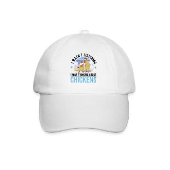 Poulets Élevage de poulets Éleveur de poulet - Casquette classique - blanc/blanc - Devant