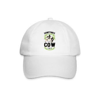 Vache Éleveur de bovins Fermier Vaches Fermier - Casquette classique - blanc/blanc - Devant