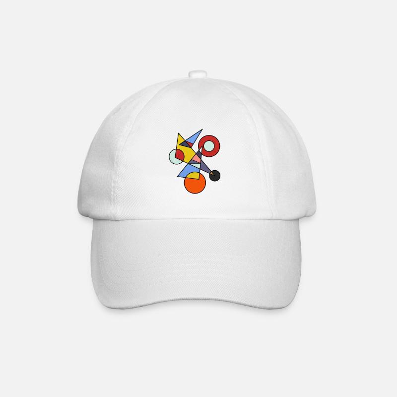 Moderne Kunst - Baseballkappe - Weiß/Weiß