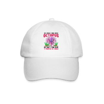 Octopus Octopus Sea Tentacle Octopus Octopus Octopus - Baseball Cap - white/white - Front