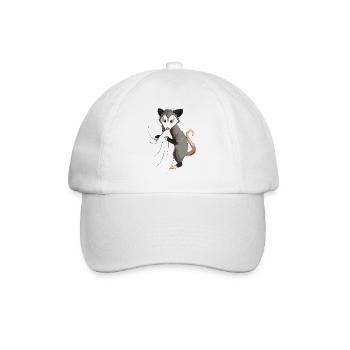 Opossum Amants Enfants Filles Dames - Casquette classique - blanc/blanc - Devant