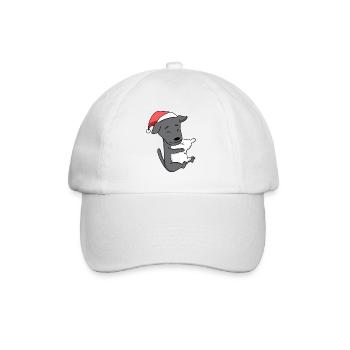 Italian wind chime dog Christmas sleeping - Baseball Cap - white/white - Front