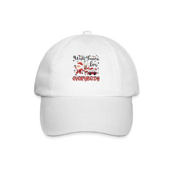 Westie Christmas Golden Dog Gift - Baseball Cap - white/white - Front