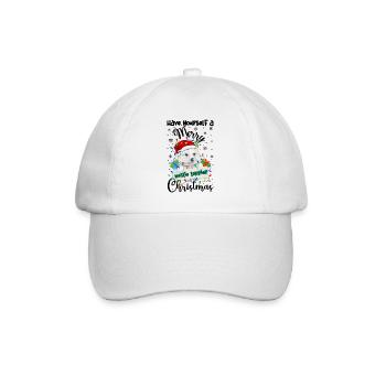 Westie Christmas Golden Dog Gift - Baseball Cap - white/white - Front
