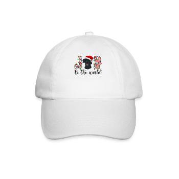 Cadeau de chien d’or de Noël Labrador - Casquette classique - blanc/blanc - Devant