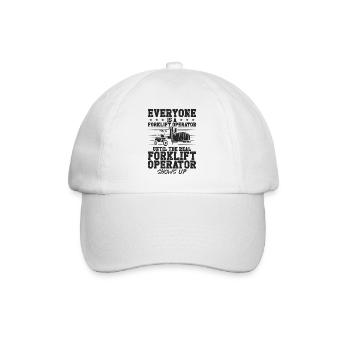 Certified Forklift Truck Operator - Baseballkappe - Weiß/Weiß - Vorne