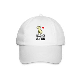 Just a Girl Who Loves Chess - Baseball Cap - white/white - Front