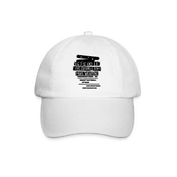birthday present idea funny sayings gift awesome - Baseball Cap - white/white - Front