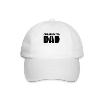 Job - Chiropraktiker Papa - Baseballkappe - Weiß/Weiß - Vorne