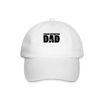 Job - Kranbetreiber Vater - Baseballkappe - Weiß/Weiß - Vorne