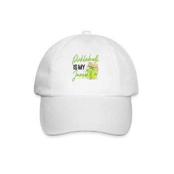 Pickleball Pickleball Is My Jam - Baseball Cap - white/white - Front