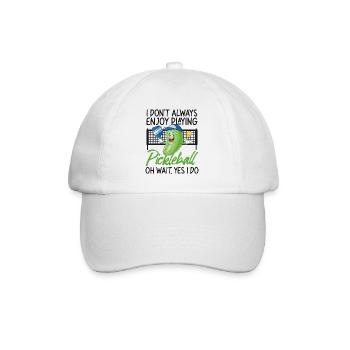 Pickleball Pickle que je ne fais pas toujours - Casquette classique - blanc/blanc - Devant