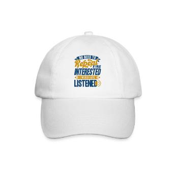 Black Humor Sarcasm Irony Gift - Baseball Cap - white/white - Front