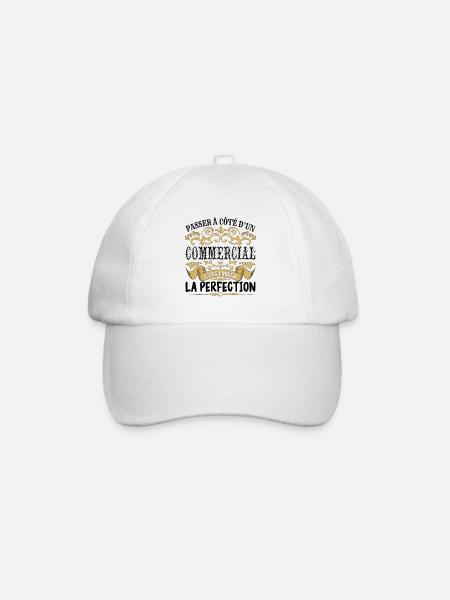 Commercial | le Meilleur cadeau Commercial - Casquette classique - blanc/blanc