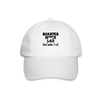 Horse Father - Quarter Horse - Baseball Cap - white/white - Front