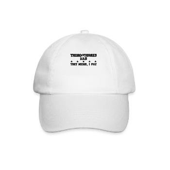 Père cheval - pur-sang - Casquette classique - blanc/blanc - Devant