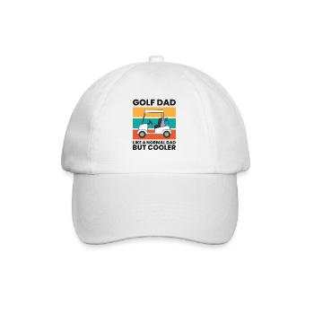 Golf Dad Like A Normal Dad But Cooler Funny Golf - Baseball Cap - white/white - Front