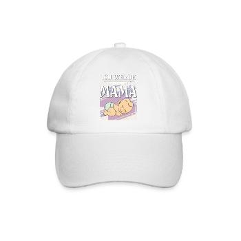 ICH WERDE MAMA - Baseballkappe - Weiß/Weiß - Vorne