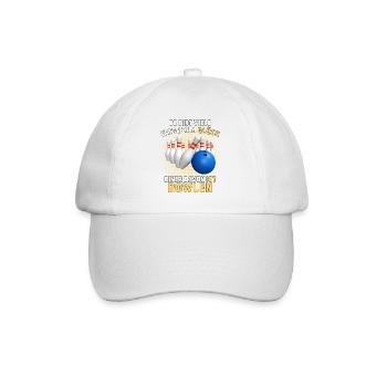 GLÜCK IST BOWLEN - Baseballkappe - Weiß/Weiß - Vorne