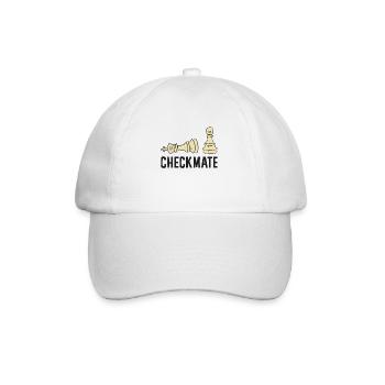 Échec et mat drôle de joueur d’échecs - Casquette classique - blanc/blanc - Devant