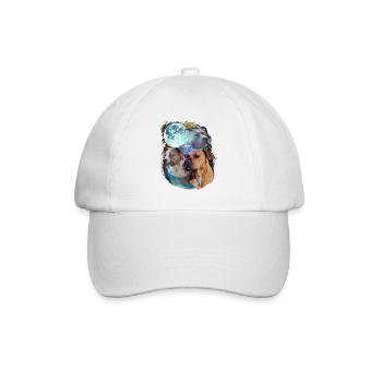 3 Moon Pitbull Dog Lover Cool Animal Pet Novelty - Casquette classique - blanc/blanc - Devant