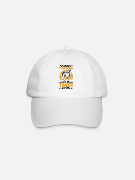 Irish Tinker Parfum Glitter Tinker Paard - Baseballcap - wit/wit