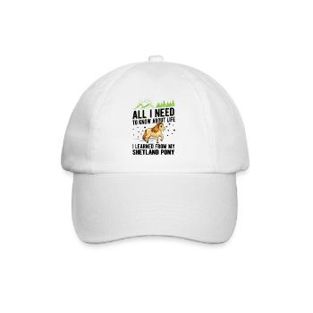 Poney Shetland Poney Shetland Shetty - Casquette classique - blanc/blanc - Devant