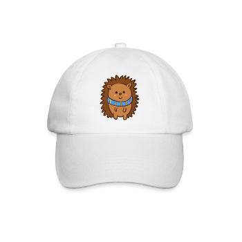Igel blau-gelb ukrainischer winterschal Herbstzeit - Baseballkappe - Weiß/Weiß - Vorne