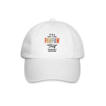 Hommes c’est un truc de papaye drôle papa grand-père - Casquette classique - blanc/blanc - Devant