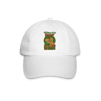 Einschulung Junge Schulkind Dino Schultüte - Baseballkappe - Weiß/Weiß - Vorne