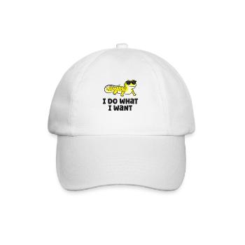 Ich tue, was ich will Reptil Eidechse Leopard - Baseballkappe - Weiß/Weiß - Vorne
