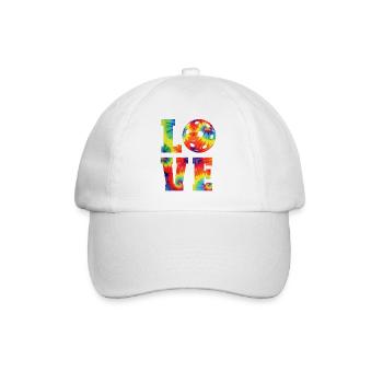 Pickleball Tie Dye 80s90s Love - Casquette classique - blanc/blanc - Devant