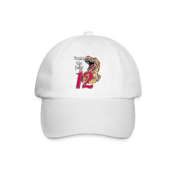 ANNIVERSAIRE Yaahh a maintenant 12 ans - Casquette classique - blanc/blanc - Devant