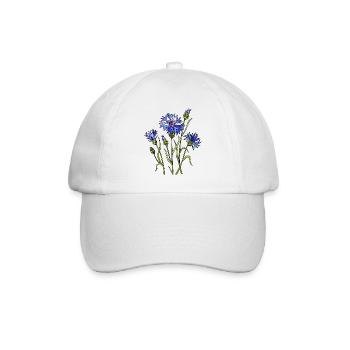 Flowers - Baseball Cap - white/white - Front