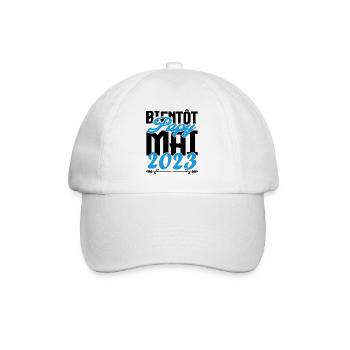 Cadeau Annonce grossesse bientôt Papy Mai 2023. - Casquette classique - blanc/blanc - Devant