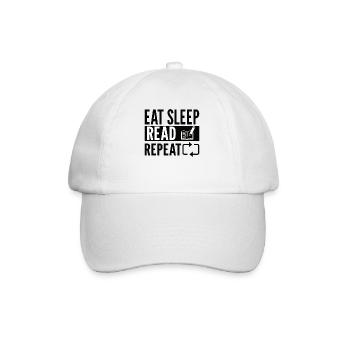 Read books Bookworm - Baseball Cap - white/white - Front