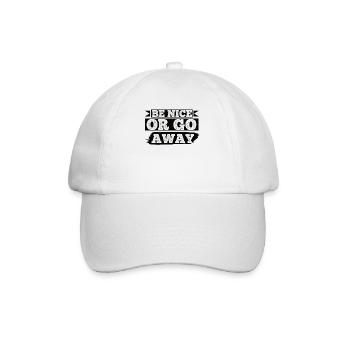 Drôle de dire ironie sarcasme amusant - Casquette classique - blanc/blanc - Devant