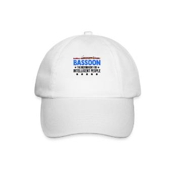 Bassoon Instrument for Intelligent People Bassoonist - Baseball Cap - white/white - Front
