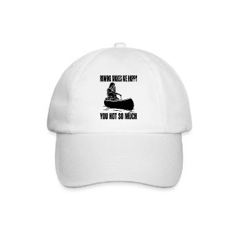 Rower Rowing funny rower saying rowing club - Baseball Cap - white/white - Front