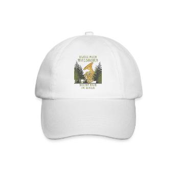 BLASE MEIN WALDHORN - Baseballkappe - Weiß/Weiß - Vorne