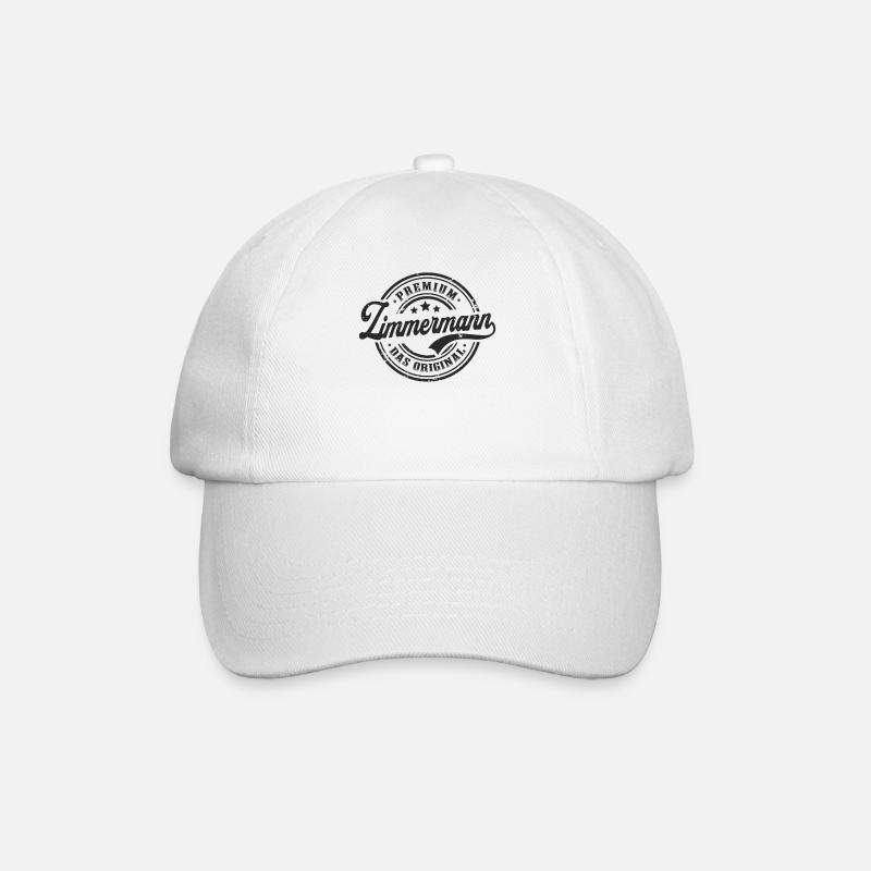 Zimmermann Original Lustiges Zimmerer - Baseballkappe - Weiß/Weiß