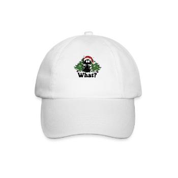 Chat Noël Noël Cadeau de chat - Casquette classique - blanc/blanc - Devant
